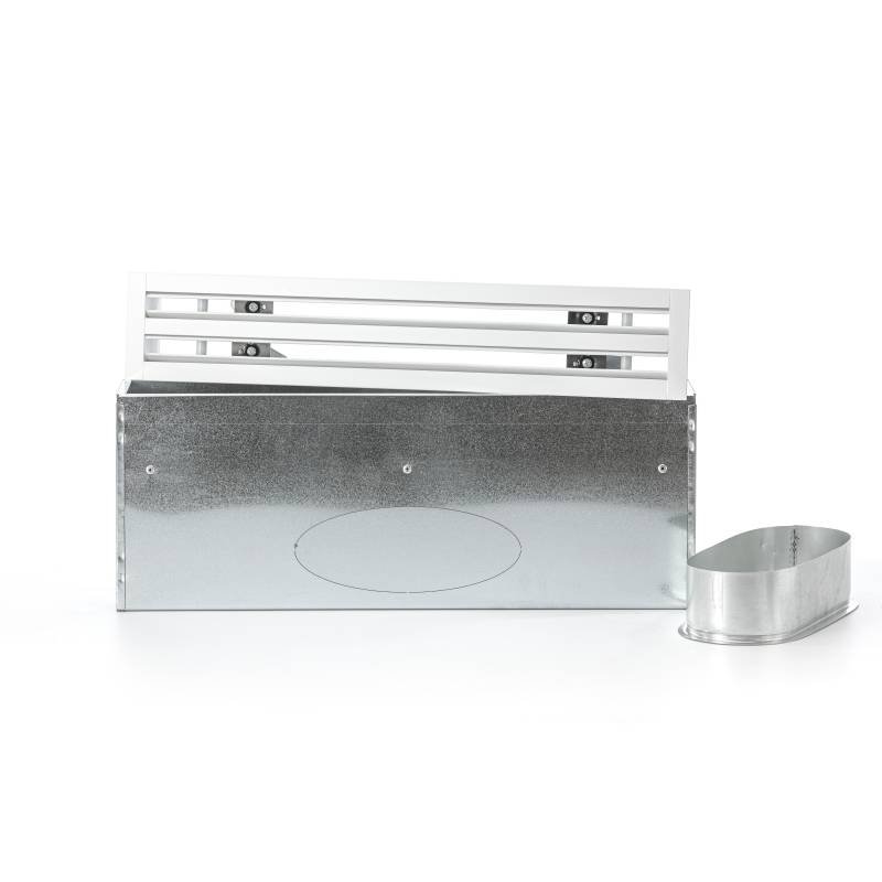 Pack grille + plénum à  2 fentes 500 mm bord 22 mm - 1x160 051204-012500