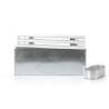 Pack grille + plénum à  2 fentes 500 mm bord 22 mm - 1x160 051204-012500