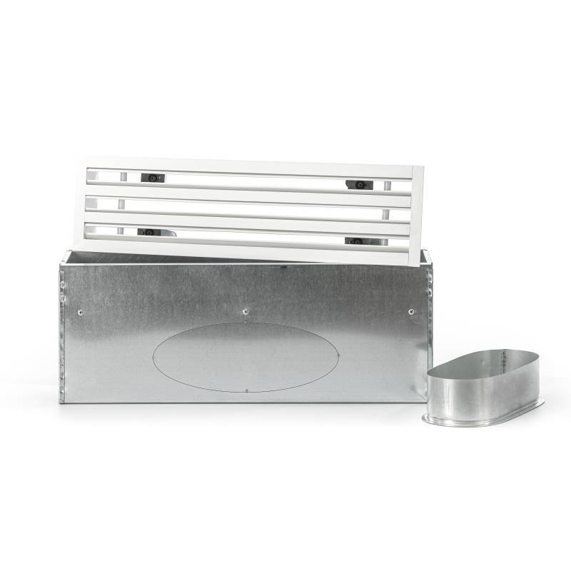 Pack grille + plénum à  3 fentes 500 mm bord 22 mm - 1x200 051204-013500