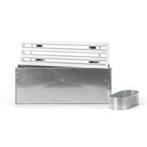 Pack grille + plénum à  3 fentes 1000 mm bord 22 mm - 2x200 051204-113500