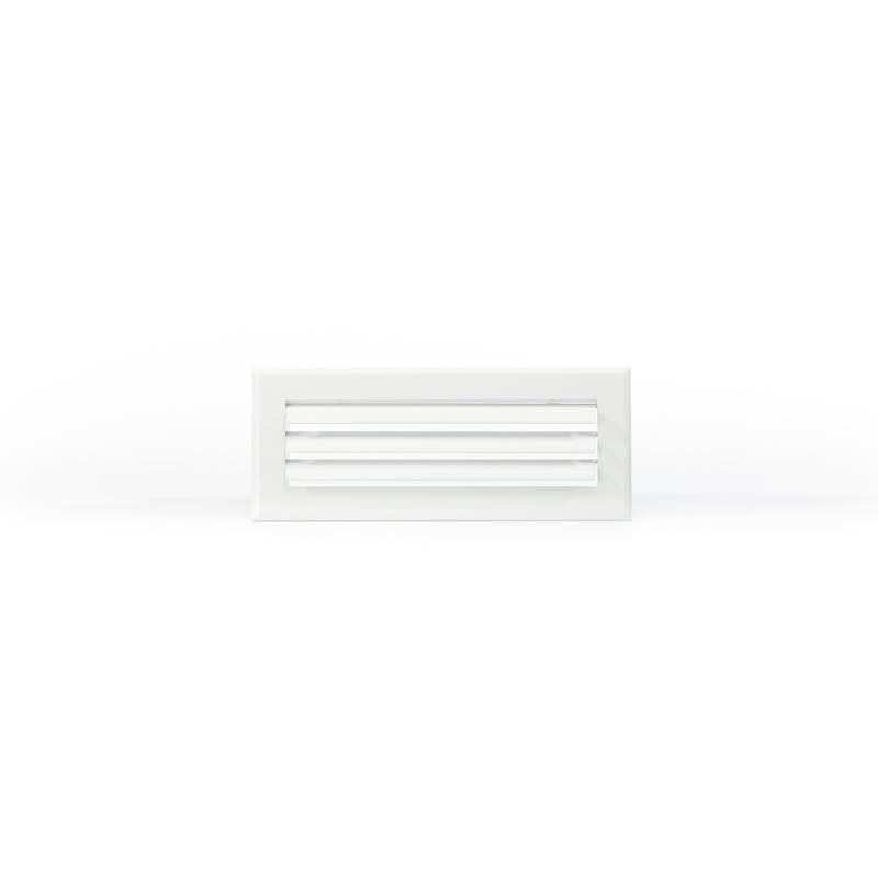 Grille soufflage lames courbes Blanc mat CDS-GRILLE-SOUFFLAGE-LAMES-COURB