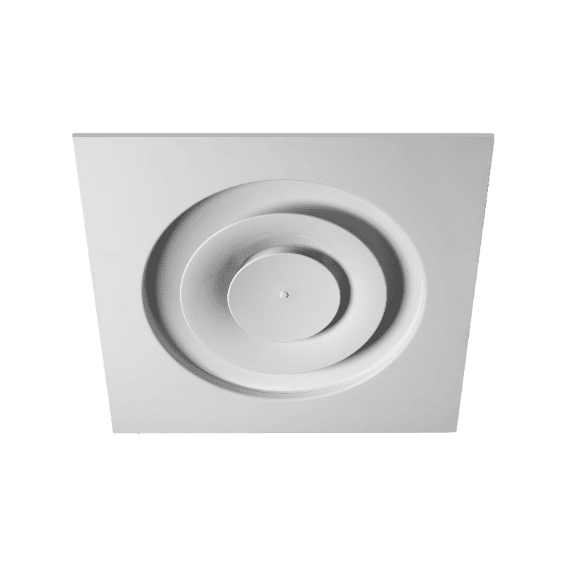 DCG-MOD/600 R9016S (D) Diffuseur circulaire 600x600 200 mm blanc semi-brillant 051206-201164