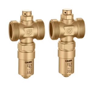 Soupape antigel x2  iStop Caleffi 1 pouce M 90 degres PAC 051302-000301