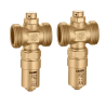 Soupape antigel x2  iStop Caleffi 1 pouce M 90 degres PAC