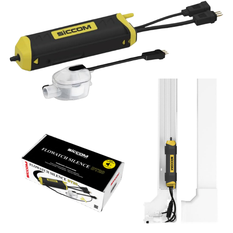 FLOWATCH DT 20 Silence + pompe de relevage bi-bloc + goulotte 20L/h 050103-000041