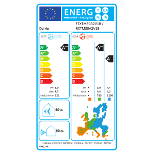 Climatiseur Daikin Mural FTXTM30A + RXTM30A — 3.0 kW FTXTM30A-RXTM30A