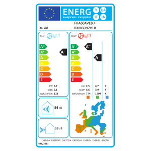 Climatiseur Daikin Sky Air plafonnier FHA60A9 + RXM60A — 6.0 kW FHA60A9-RXM60A