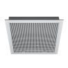 Pack grille reprise à  tôle perforée 600x600 + plénum isolé arrière à˜315 051205-206315