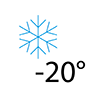 Fonctionnement garanti à -20°C